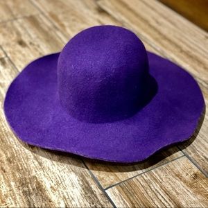 AMERICAN APPAREL Purple 100% Wool Floppy Hat
